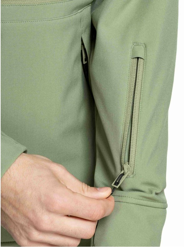 Meatfly Meatfly muška softshell jakna Jax Olive / Black |