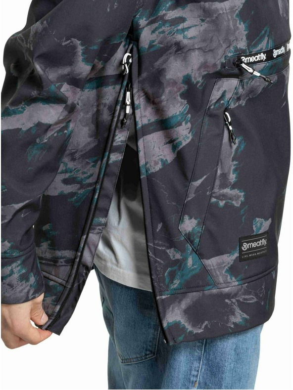 Meatfly Meatfly muška softshell jakna Jax Mossy Botanical |