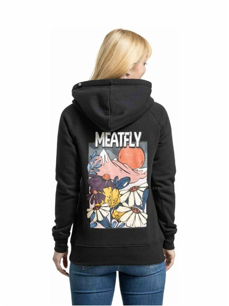 Meatfly Meatfly ženski hoodie Watani Black Flowers