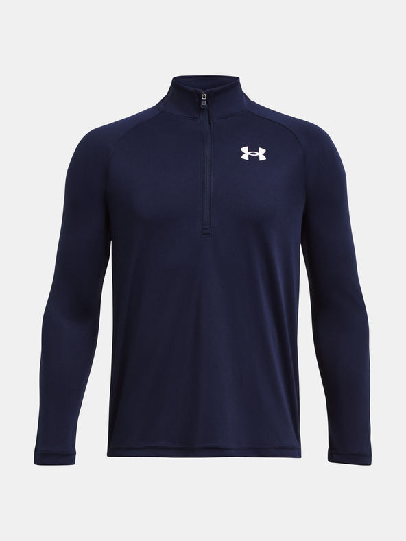 Under Armour Dječačka majica kratkih rukava Under Armour UA Tech 2.0 1/2 Zip-BLU