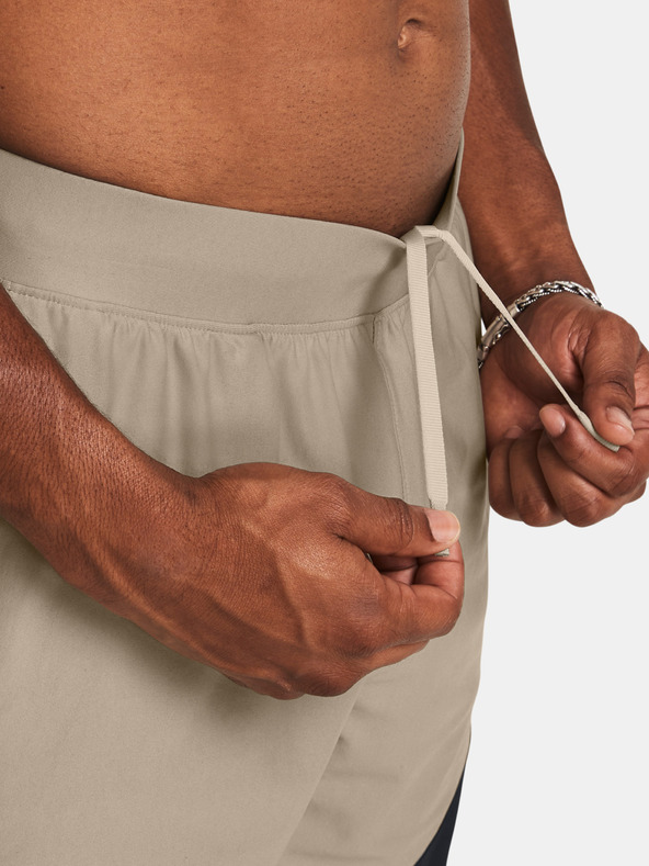 Under Armour Muške kratke hlače Under Armour UA Peak Woven Hybrid Short-BRN