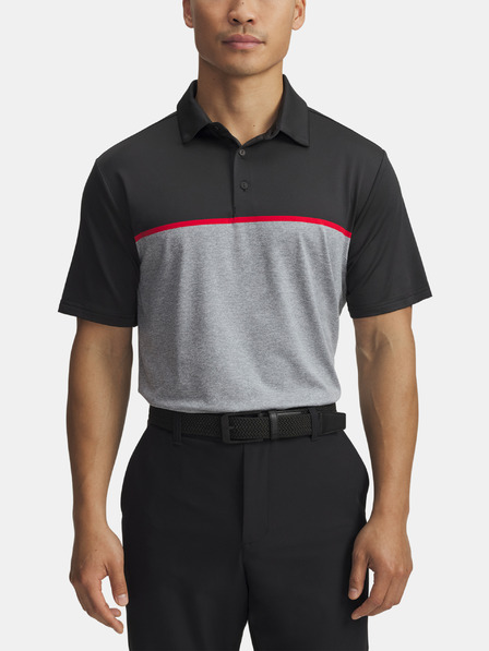 Under Armour Muška majica Under Armour UA Plyoff 3.0 Stripe Polo LB-BLK