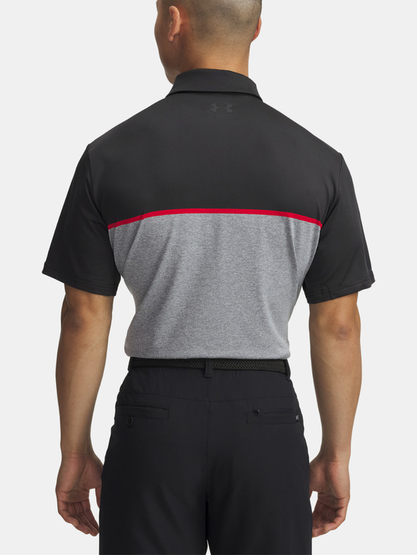 Under Armour Muška majica Under Armour UA Plyoff 3.0 Stripe Polo LB-BLK