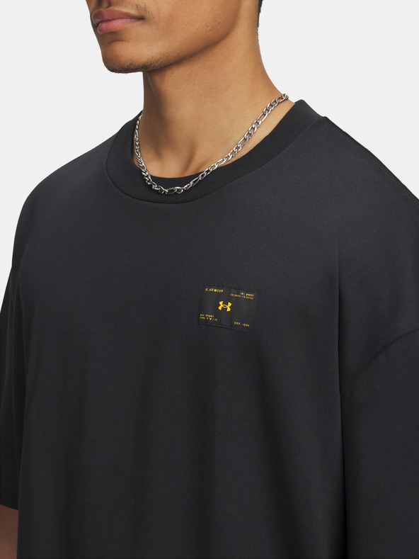 Under Armour Muška majica Under Armour UA HWT WOVEN LABEL SS-BLK