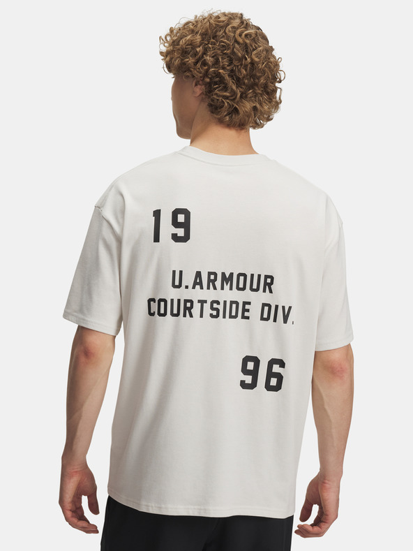 Under Armour Muška majica Under Armour UA M HWT OS Hoops Courtside-WHT
