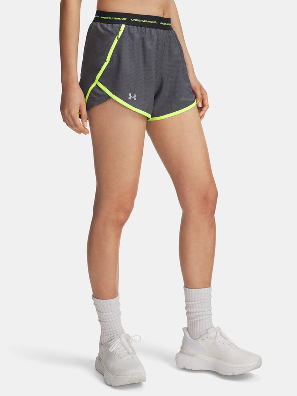 Under Armour Ženske kratke hlače Under Armour UA Fly By 3'' Novelty Short-GRY