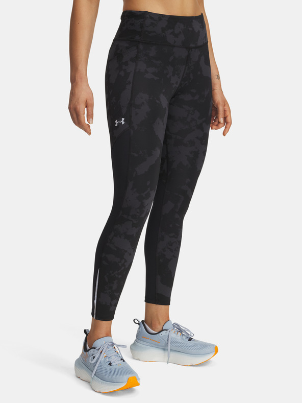 Under Armour Ženske tajice Under Armour UA Launch Ankle Print Tights-BLK
