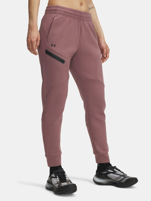 Under Armour Ženski donji dio trenirke Under Armour Unstoppable Flc Jogger-BRN