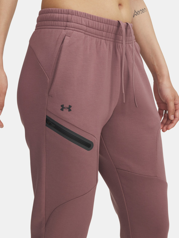 Under Armour Ženski donji dio trenirke Under Armour Unstoppable Flc Jogger-BRN