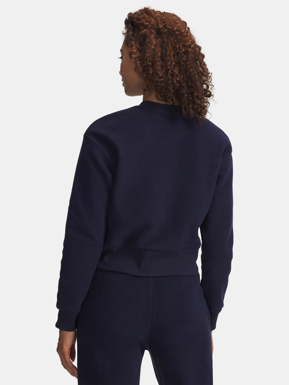 Under Armour Ženski hoodie Under Armour Icon Terry Varsity Crew-BLU