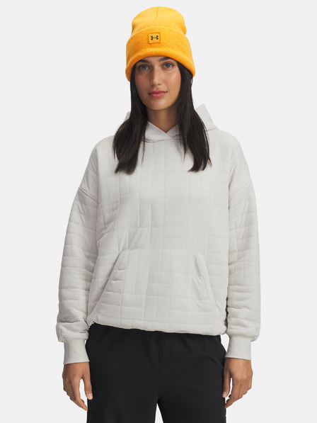Under Armour Ženski hoodie Under Armour Unstoppable Flc Txtr Hoodie-WHT