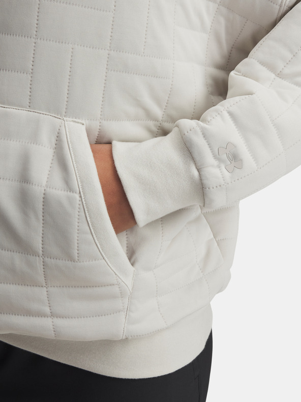 Under Armour Ženski hoodie Under Armour Unstoppable Flc Txtr Hoodie-WHT