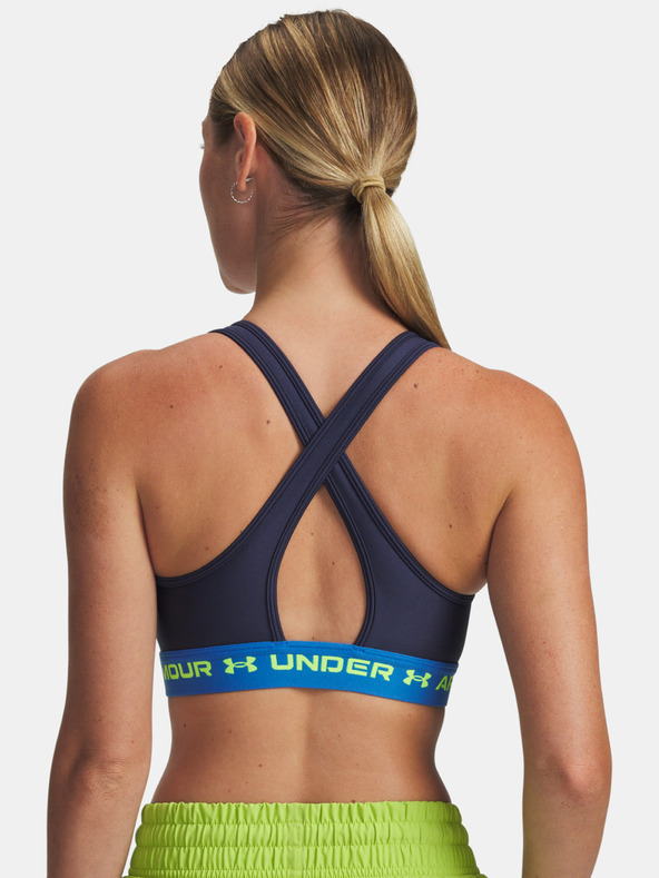 Under Armour Ženski grudnjak Under Armour Crossback Mid Bra-BLU