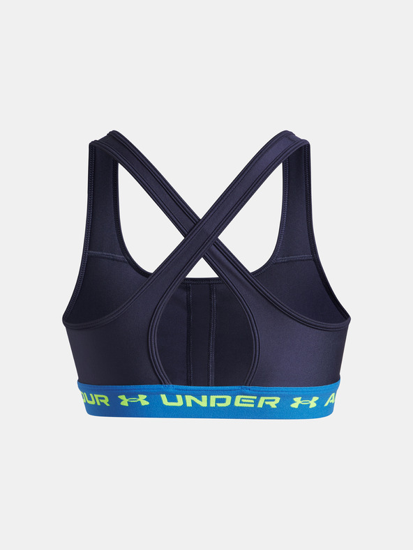 Under Armour Ženski grudnjak Under Armour Crossback Mid Bra-BLU