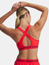 Under Armour Ženski grudnjak Under Armour Crossback Mid Bra-RED