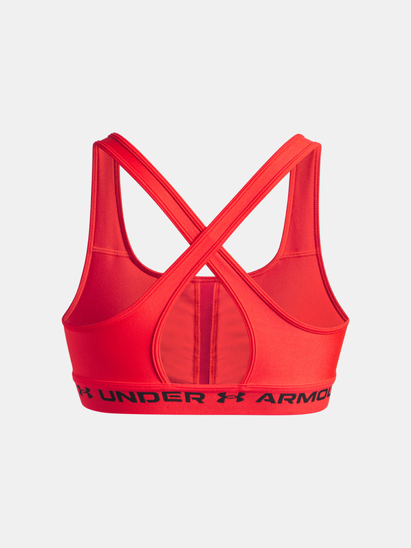 Under Armour Ženski grudnjak Under Armour Crossback Mid Bra-RED