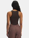 Under Armour Ženski top Under Armour UA Rival Rib Tank-BRN