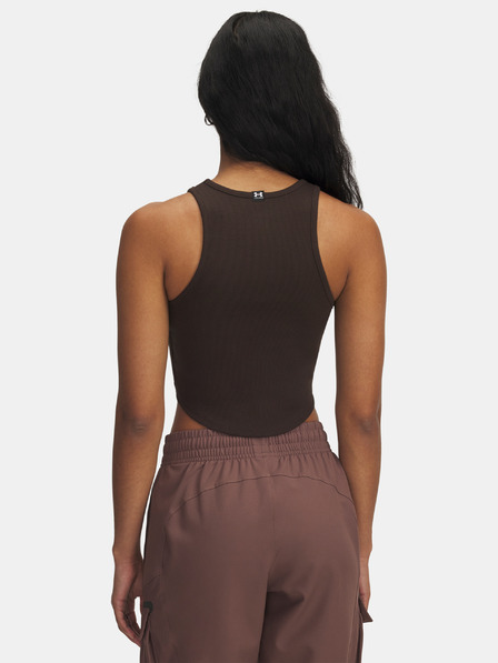 Under Armour Ženski top Under Armour UA Rival Rib Tank-BRN