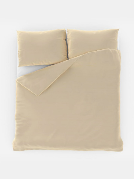 Kvalitex Obična pamučna posteljina 140x200, 70x90cm krem