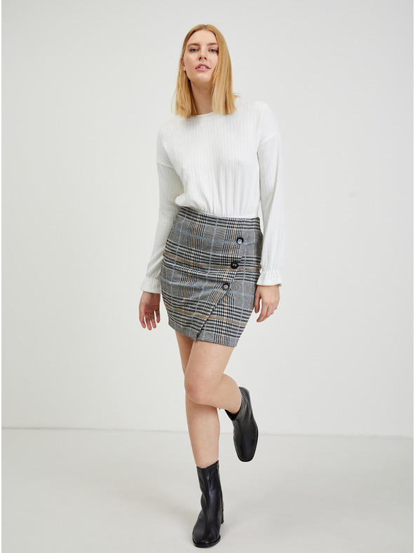 Orsay Siva ženska karirana uska suknja ORSAY