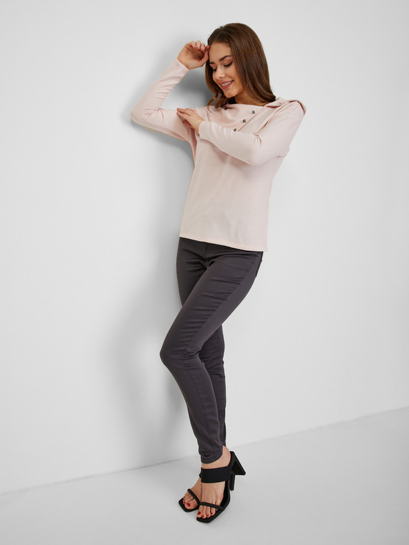 Orsay Svjetloružičasta ženska majica s ukrasnim detaljima ORSAY