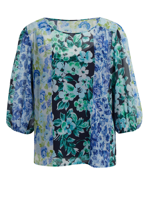 Orsay Plava ženska cvjetna bluza ORSAY