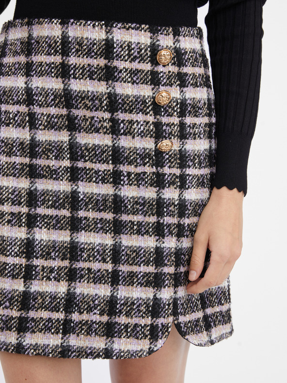 Orsay Crna ženska karirana suknja ORSAY