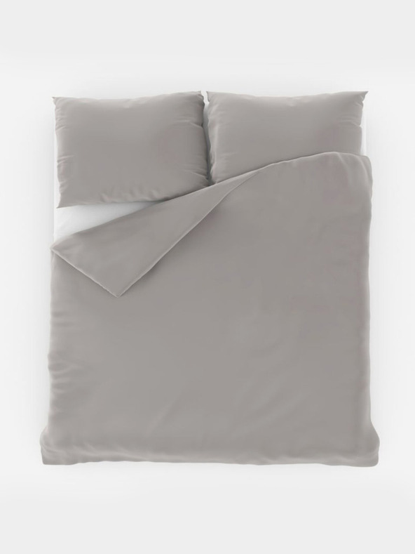 Kvalitex Satensko francusko posteljno rublje LUXURY COLLECTION 1+2, 220x200, 70x90cm svijetlo sivo