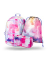 BAAGL  Ružičasti školski set - ruksak, pernica, torba Baagl Core Painting