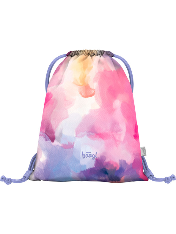 BAAGL  Ružičasti školski set - ruksak, pernica, torba Baagl Core Painting
