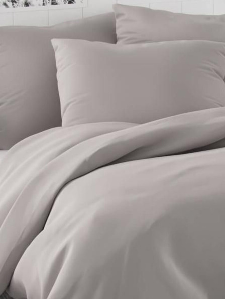 Kvalitex Satenska francuska produljena posteljina LUXURY COLLECTION 1+2, 240x220, 70x90cm svijetlosiva
