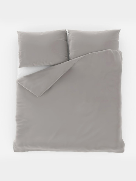 Kvalitex Satenska francuska produljena posteljina LUXURY COLLECTION 1+2, 240x220, 70x90cm svijetlosiva