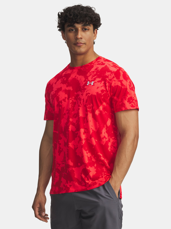 Under Armour Muška majica Under Armour UA Launch Printed SS-RED