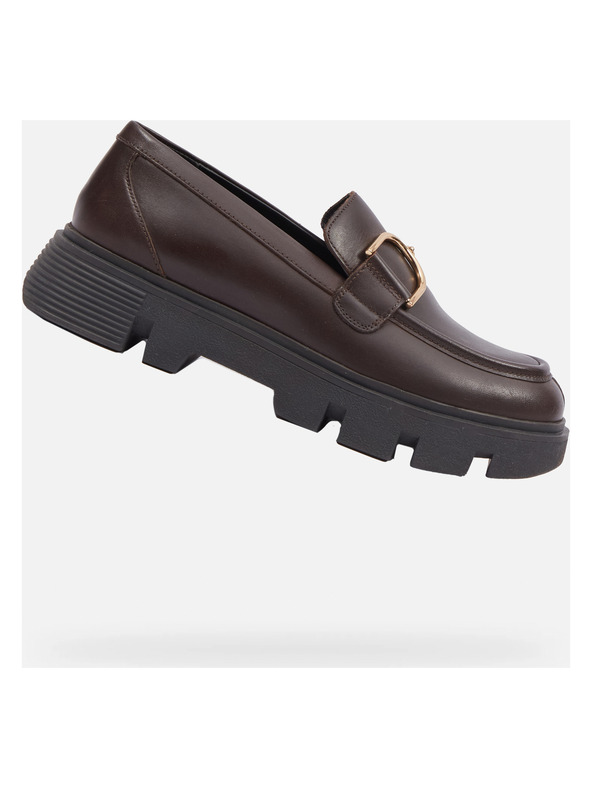 Geox Smeđe ženske mokasine Geox Vilde