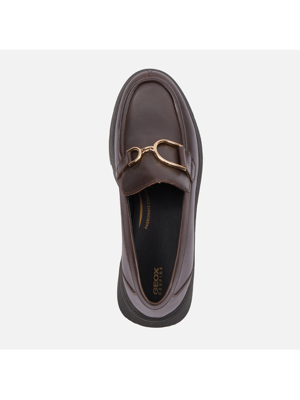 Geox Smeđe ženske mokasine Geox Vilde