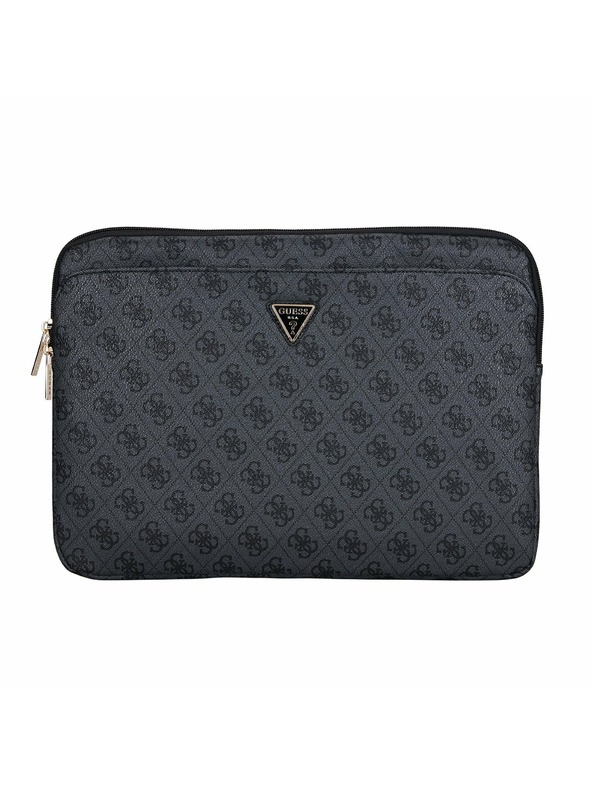 Guess Guess PU 4G Triangle Logo Navlaka za prijenosno računalo 14" Crna