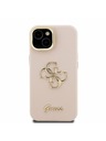 Guess Guess PU Grained 4G Logo Stand Camera Frame Stražnji poklopac za iPhone 13 Roza