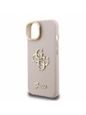 Guess Guess PU Grained 4G Logo Stand Camera Frame Stražnji poklopac za iPhone 13 Roza