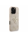 Guess Guess PU 4G Metal Logo Remen Stražnji poklopac za iPhone 16 Pro Roza