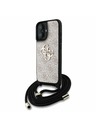 Guess Guess PU 4G Metal Logo Crossbody Remen Stražnji poklopac za iPhone 16 Roza