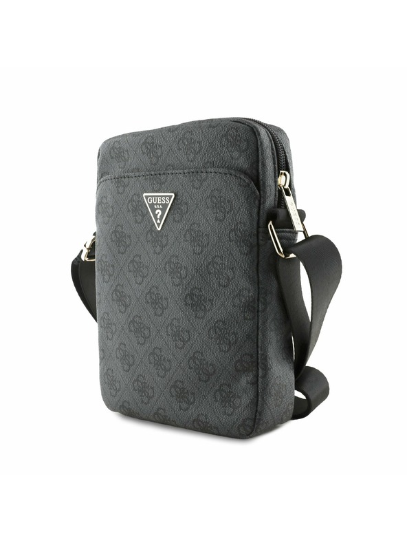 Guess Guess PU 4G Triangle Logo Torba 8" Crna