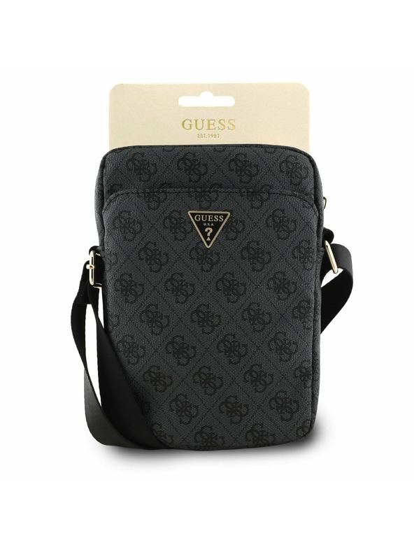 Guess Guess PU 4G Triangle Logo Torba 8" Crna