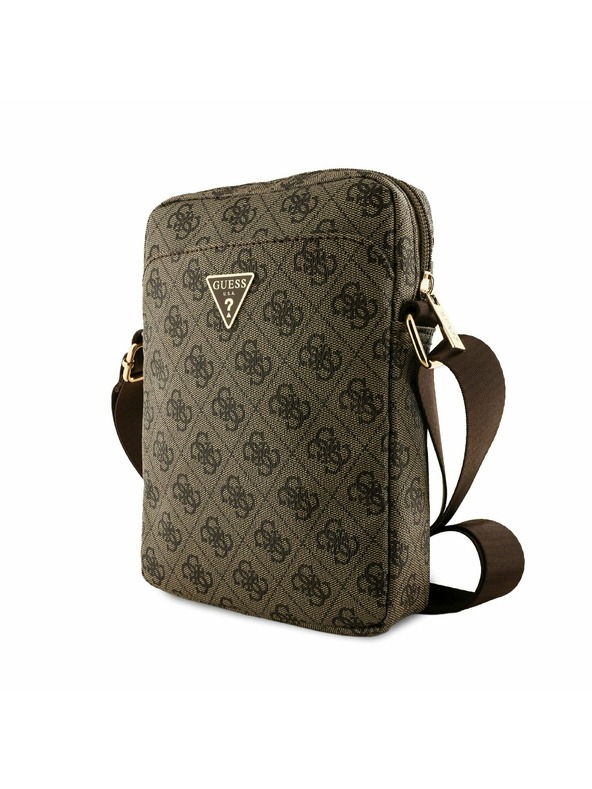 Guess Guess PU 4G Triangle Logo Torba 8" Smeđa
