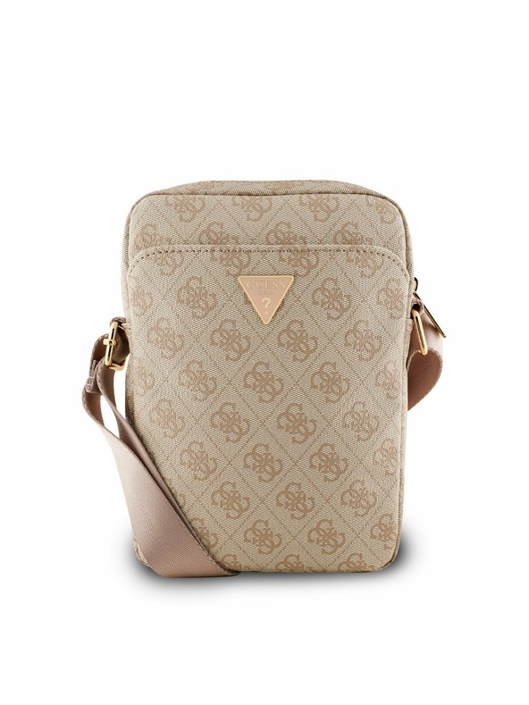 Guess Guess PU 4G Triangle Logo Torba 8" Roza