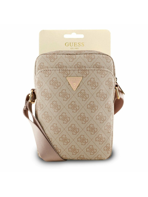 Guess Guess PU 4G Triangle Logo Torba 8" Roza