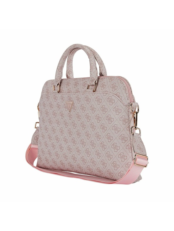 Guess Guess PU 4G Triangle Logo Torba za prijenosno računalo 13/14/15" Roza