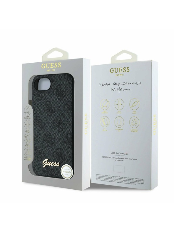 Guess Guess 4G Stražnji Poklopac za iPhone 16e Grey