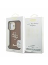 Guess Guess PU Grained 4G Logo Stand Camera Frame Stražnji Poklopac za iPhone 16 Brown