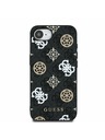 Guess Guess PU 4G Peony MagSafe Stražnji Poklopac za iPhone 16e Black