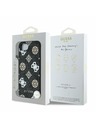 Guess Guess PU 4G Peony MagSafe Stražnji Poklopac za iPhone 16e Black